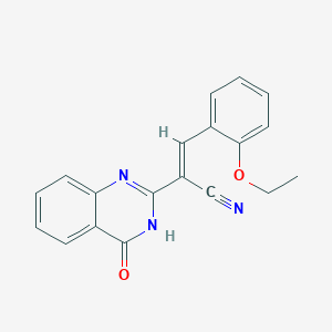 (2E)-3-(2-ethoxyphenyl)-2-(4-oxo-3,4-dihydroquinazolin-2-yl)prop-2-enenitrile