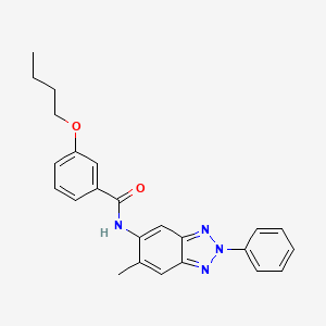 3-butoxy-N-(6-methyl-2-phenyl-2H-benzotriazol-5-yl)benzamide