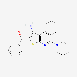 [1-Amino-5-(piperidin-1-yl)-6,7,8,9-tetrahydrothieno[2,3-c]isoquinolin-2-yl](phenyl)methanone