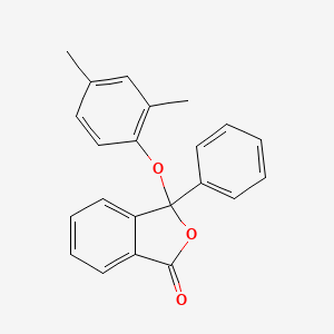 molecular formula C22H18O3 B11647941 3-(2,4-dimethylphenoxy)-3-phenyl-2-benzofuran-1(3H)-one 