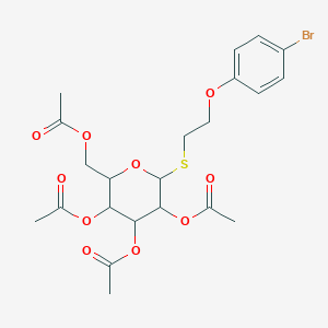 molecular formula C22H27BrO10S B11647946 C22H27BrO10S 