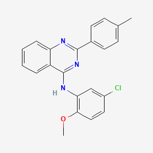 molecular formula C22H18ClN3O B11648045 N-(5-chloro-2-methoxyphenyl)-2-(4-methylphenyl)quinazolin-4-amine 