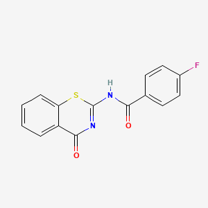 4-Fluoro-N-(4-oxo-3,4-dihydro-benzo[e][1,3]thiazin-2-ylidene)-benzamide