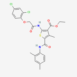 Ethyl 2-{[(2,4-dichlorophenoxy)acetyl]amino}-5-[(2,4-dimethylphenyl)carbamoyl]-4-methylthiophene-3-carboxylate