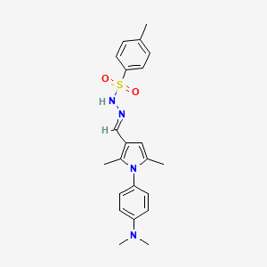 N'-[(E)-{1-[4-(dimethylamino)phenyl]-2,5-dimethyl-1H-pyrrol-3-yl}methylidene]-4-methylbenzenesulfonohydrazide