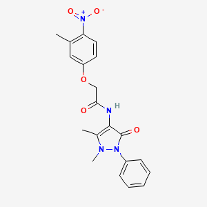 N-(1,5-dimethyl-3-oxo-2-phenyl-2,3-dihydro-1H-pyrazol-4-yl)-2-(3-methyl-4-nitrophenoxy)acetamide