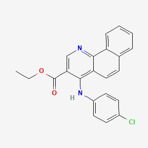 Ethyl 4-[(4-chlorophenyl)amino]benzo[h]quinoline-3-carboxylate