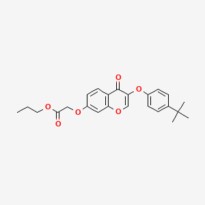 propyl {[3-(4-tert-butylphenoxy)-4-oxo-4H-chromen-7-yl]oxy}acetate