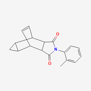 2-(2-methylphenyl)hexahydro-4,6-ethenocyclopropa[f]isoindole-1,3(2H,3aH)-dione