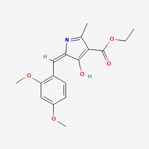 ethyl (5E)-5-(2,4-dimethoxybenzylidene)-2-methyl-4-oxo-4,5-dihydro-1H-pyrrole-3-carboxylate