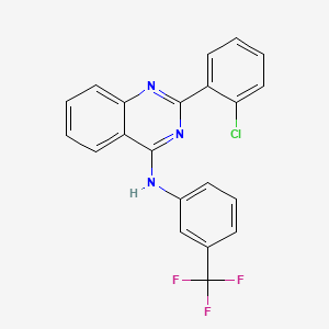 2-(2-chlorophenyl)-N-[3-(trifluoromethyl)phenyl]quinazolin-4-amine