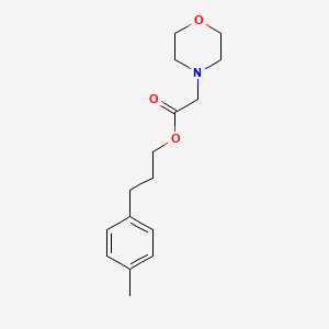 molecular formula C16H23NO3 B11648549 3-(4-Methylphenyl)propyl morpholin-4-ylacetate 