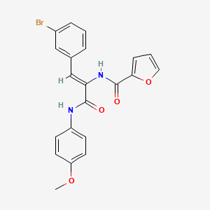 (2Z)-3-(3-Bromophenyl)-2-[(furan-2-YL)formamido]-N-(4-methoxyphenyl)prop-2-enamide