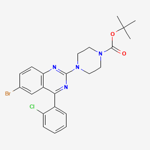 Tert-butyl 4-[6-bromo-4-(2-chlorophenyl)quinazolin-2-yl]piperazine-1-carboxylate