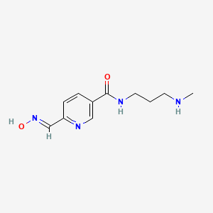 6-[(E)-(hydroxyimino)methyl]-N-[3-(methylamino)propyl]pyridine-3-carboxamide