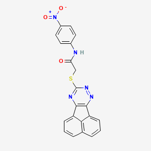 2-(acenaphtho[1,2-e][1,2,4]triazin-9-ylsulfanyl)-N-(4-nitrophenyl)acetamide