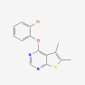 4-(2-Bromophenoxy)-5,6-dimethylthieno[2,3-d]pyrimidine