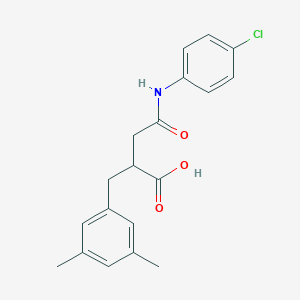 4-[(4-Chlorophenyl)amino]-2-(3,5-dimethylbenzyl)-4-oxobutanoic acid