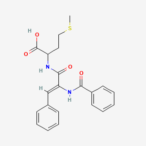 N-{(2Z)-3-phenyl-2-[(phenylcarbonyl)amino]prop-2-enoyl}methionine