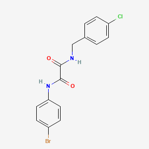 molecular formula C15H12BrClN2O2 B11648840 N-(4-bromophenyl)-N'-(4-chlorobenzyl)ethanediamide 