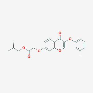 isobutyl 2-((4-oxo-3-(m-tolyloxy)-4H-chromen-7-yl)oxy)acetate