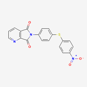 6-{4-[(4-nitrophenyl)sulfanyl]phenyl}-5H-pyrrolo[3,4-b]pyridine-5,7(6H)-dione