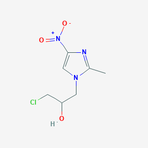 B116489 1-(3-Chloro-2-hydroxypropyl)-2-methyl-4-nitroimidazole CAS No. 14419-11-5