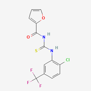 N-{[2-chloro-5-(trifluoromethyl)phenyl]carbamothioyl}furan-2-carboxamide