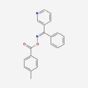 (4-methylphenyl)({[(E)-phenyl(pyridin-3-yl)methylidene]amino}oxy)methanone