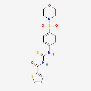 N-{[4-(morpholin-4-ylsulfonyl)phenyl]carbamothioyl}thiophene-2-carboxamide