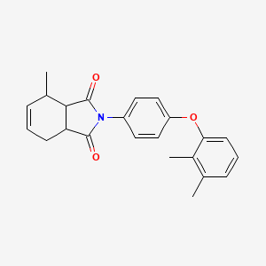 molecular formula C23H23NO3 B11648987 2-[4-(2,3-dimethylphenoxy)phenyl]-4-methyl-3a,4,7,7a-tetrahydro-1H-isoindole-1,3(2H)-dione 