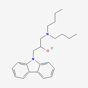 molecular formula C23H32N2O B11649089 1-(9H-carbazol-9-yl)-3-(dibutylamino)propan-2-ol 