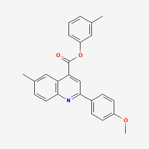 3-Methylphenyl 2-(4-methoxyphenyl)-6-methylquinoline-4-carboxylate