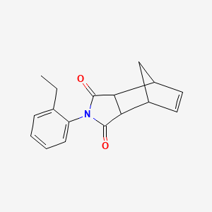 molecular formula C17H17NO2 B11649122 2-(2-ethylphenyl)-3a,4,7,7a-tetrahydro-1H-4,7-methanoisoindole-1,3(2H)-dione 