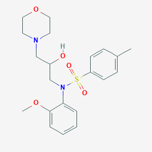 N-[2-hydroxy-3-(morpholin-4-yl)propyl]-N-(2-methoxyphenyl)-4-methylbenzenesulfonamide