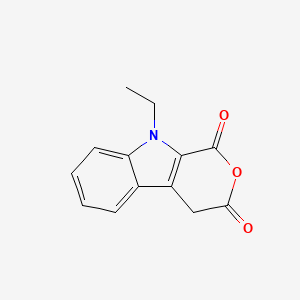 molecular formula C13H11NO3 B11649128 9-Ethyl-4,9-dihydropyrano[3,4-b]indole-1,3-dione CAS No. 60442-31-1