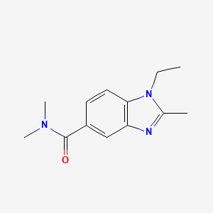 molecular formula C13H17N3O B11649139 1-ethyl-N,N,2-trimethyl-1H-benzimidazole-5-carboxamide 