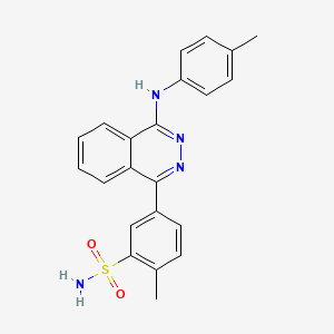 molecular formula C22H20N4O2S B11649195 2-Methyl-5-{4-[(4-methylphenyl)amino]phthalazin-1-yl}benzenesulfonamide 