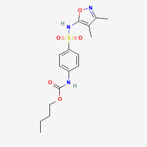 Butyl 4-{[(3,4-dimethylisoxazol-5-yl)amino]sulfonyl}phenylcarbamate