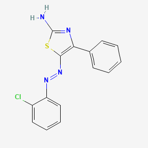 2-Thiazolamine, 5-[(2-chlorophenyl)azo]-4-phenyl-