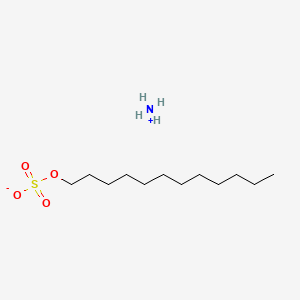 molecular formula C10-16-Alkylalcoholsulfuricacid B1164933 Ammonium dodecyl sulfate CAS No. 68081-96-9