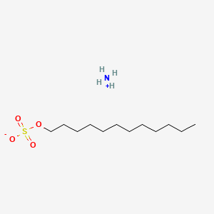 molecular formula C10-16-Alkylalcoholsulfuricacid B1164933 Dodecylsulfat-Ammonium CAS No. 68081-96-9