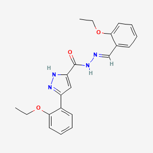 3-(2-ethoxyphenyl)-N'-[(E)-(2-ethoxyphenyl)methylidene]-1H-pyrazole-5-carbohydrazide