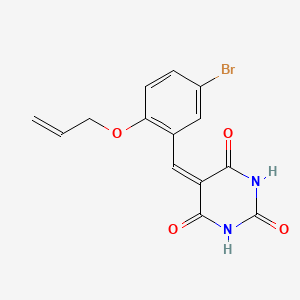 5-[5-bromo-2-(prop-2-en-1-yloxy)benzylidene]pyrimidine-2,4,6(1H,3H,5H)-trione