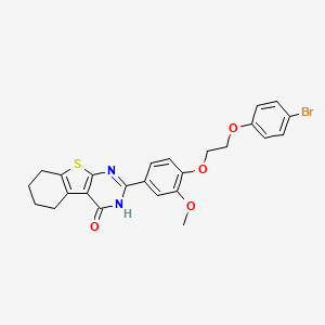 2-{4-[2-(4-bromophenoxy)ethoxy]-3-methoxyphenyl}-5,6,7,8-tetrahydro[1]benzothieno[2,3-d]pyrimidin-4(3H)-one