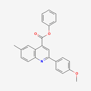 Phenyl 2-(4-methoxyphenyl)-6-methylquinoline-4-carboxylate