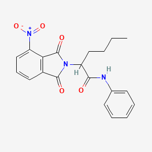 2-(4-nitro-1,3-dioxo-1,3-dihydro-2H-isoindol-2-yl)-N-phenylhexanamide