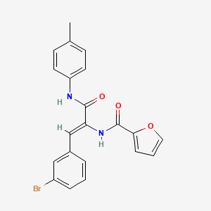 N-((Z)-2-(3-bromophenyl)-1-{[(4-methylphenyl)amino]carbonyl}vinyl)-2-furamide