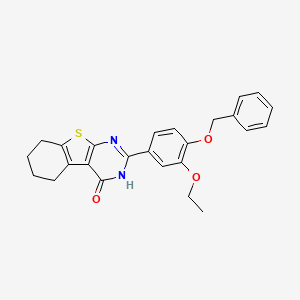 2-[4-(benzyloxy)-3-ethoxyphenyl]-5,6,7,8-tetrahydro[1]benzothieno[2,3-d]pyrimidin-4(3H)-one