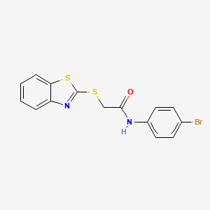 2-(1,3-Benzothiazol-2-ylsulfanyl)-N-(4-bromophenyl)acetamide